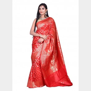 Beautiful Silk Katan Sharee from Tangail with blouse piece